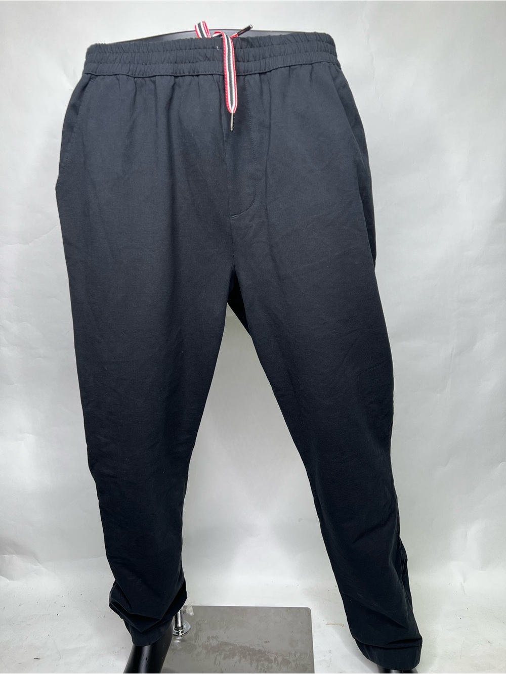 Hunter Black Jogger Pants with Red Trim Drawstring NWT